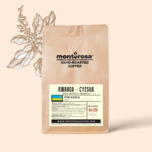 Monterosacaffe Ruanda Cyesha specialty kávé csomagolásban