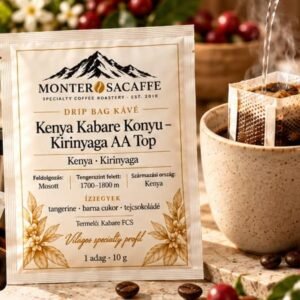 MONTEROSACAFFE Drip Bag – Kenya Kabare Konyu Kirinyaga AA Top egyadagos specialty filterkávé